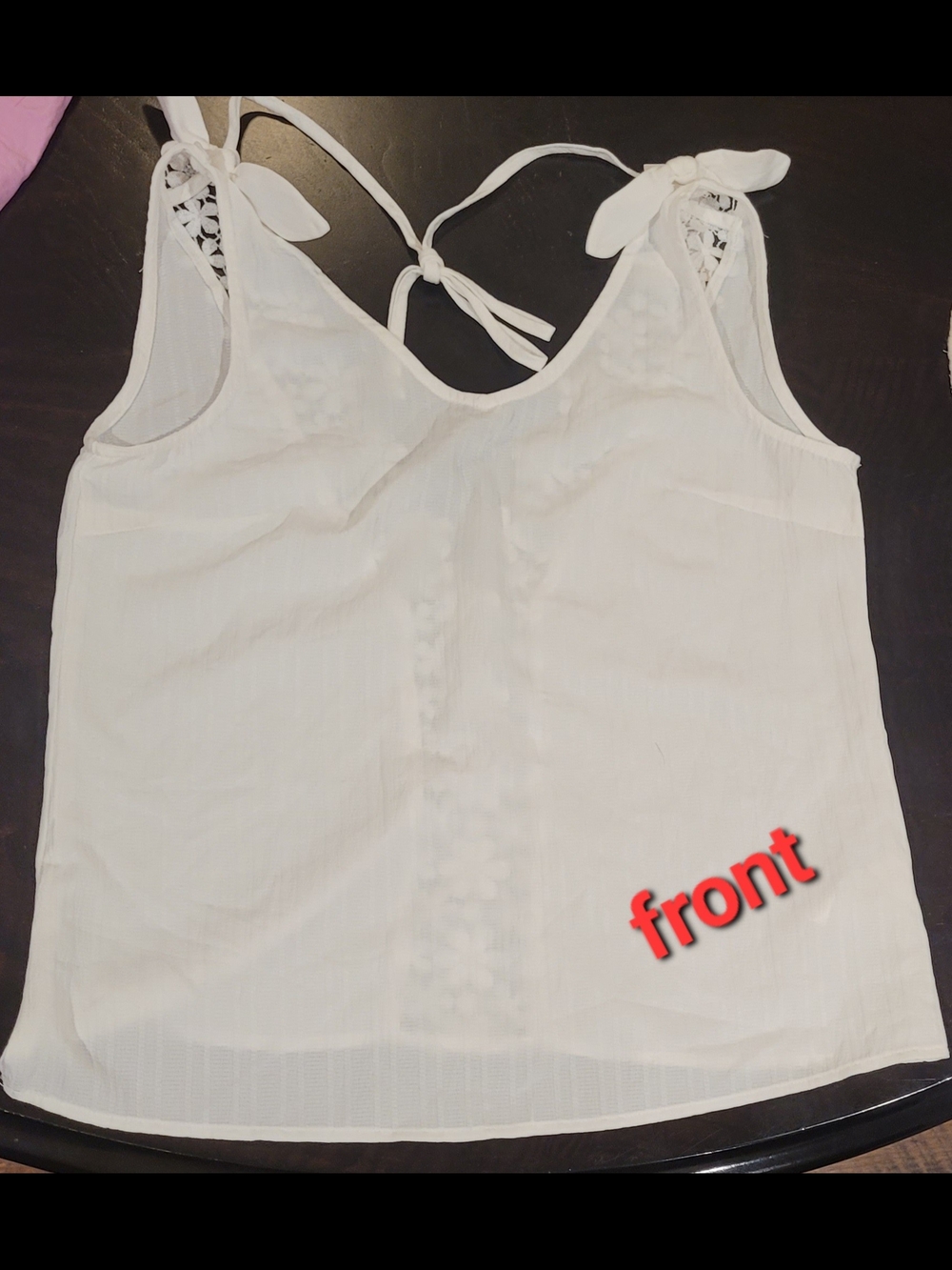 Cupshe White Tie-Shoulder Camisole Tank